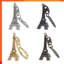Nieuwe Eiffeltoren Key Chain Key Ring Car Motorcycle Keychain Key Ring Car Decoratie Auto Interieur Accessoires Auto -ornamenten