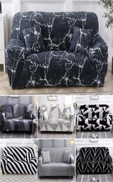 Nieuwe elastische hoes voor bank woonkamer bankomslag stretch sofa slipcover meubels canape elastische bank deksel katoen LJ2012165242391