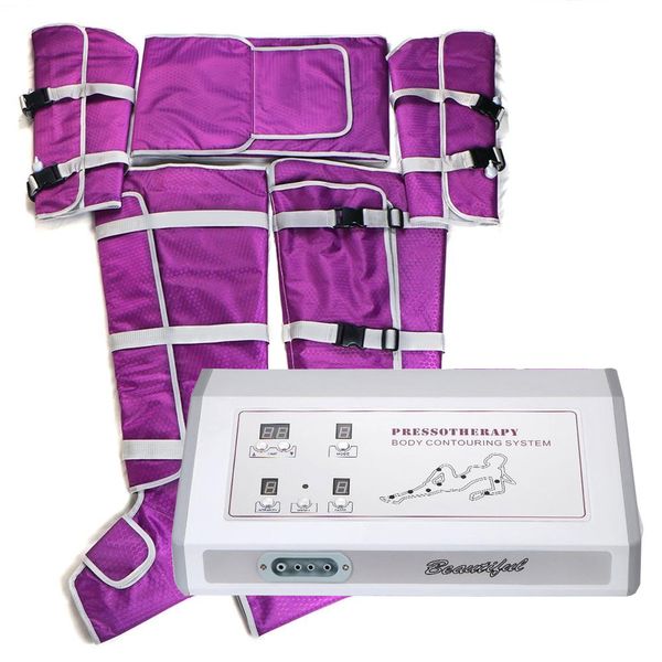 Nouveau masseur de corps de Compression d'air électrique pompe de Circulation d'air enveloppe de jambe pied chevilles chaussettes Machine appareil de Massage en tissu sous pression