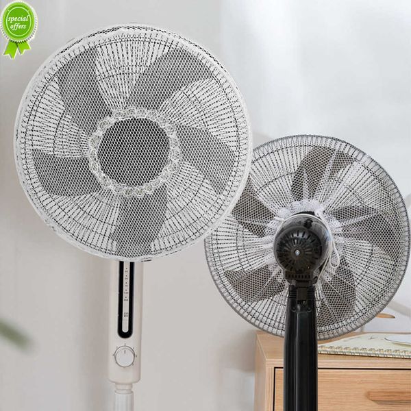 Nuevo ventilador eléctrico Cubierta de protección de ventilador a prueba de polvo Cubierta de red de seguridad Anti-pellizco Cubierta de red de protección de ventilador de mano Cubierta de ventilador universal para niños