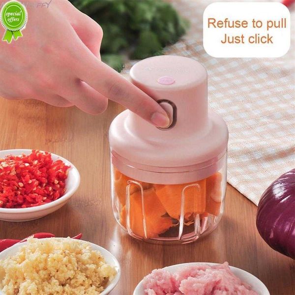 Nouveau moulin à viande à pu écraser à l'ail électrique Small Crusher Choppeur USB Charge Aime Crush Ginger Crushed Pepper 250 ml