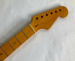 Nieuwe elektrische gitaarhals 22 fret 255 inch Maple Benebord Dot ingelegd Matte Finis3599952