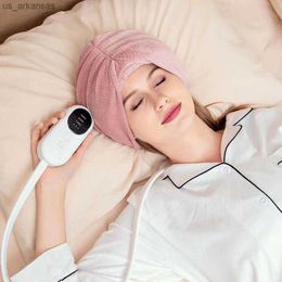 Nieuwe Elektrische Verwarmde Vibratie Head Massager Air Compressie Kneden Heads Massager Voor Hoofdpijn Stress Relief En Diep Slapen L230523