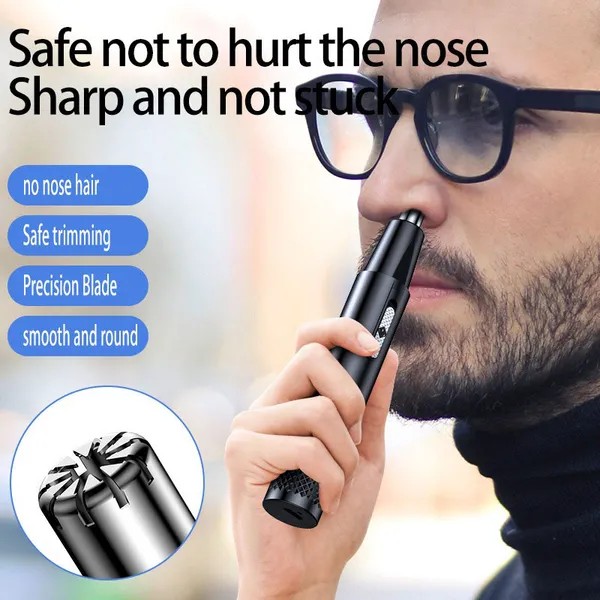 Nuevo Recortador eléctrico de pelo de nariz, afeitadora portátil, Mini afeitadora