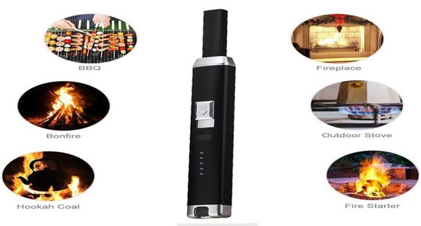 Nouveau briquet électrique à Arc pulsé pour barbecue bougie cheminée coupe-vent sûr cuisine Rechargeable USB briquets 2353965