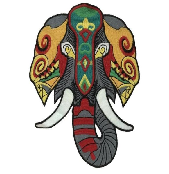 Patch éléphant brodé électrique, nouveaux autocollants pour vêtements, accessoires de bricolage, applique soluble dans l'eau 4051855