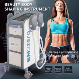 Salon professionnel DLS-EMSLIM haute intensité focalisant l'électro-aimant 4 poignée graisse enlèvement Muscle découpant la Machine