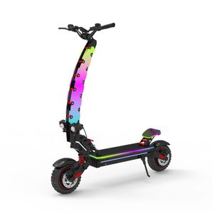 Nouveau Scooter électrique rapide tout-terrain à double moteur électronique pour adultes avec haut-parleur Bluetooth et Tube lumineux