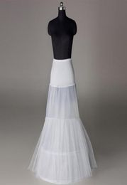 Nouvelle élégance sirène jupons de mariée gaine deux cerceaux robe Slip 2T deux niveaux robe de mariée jupon Crinoline 1M longueur72896728213540