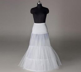 Nouvelle élégance sirène jupons de mariée gaine deux cerceaux robe Slip 2T deux niveaux robe de mariée jupon Crinoline 1M longueur72896728883592