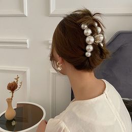 Nuevas y elegantes pinzas para el pelo de perlas, horquillas para mujer, accesorios para el cabello para niñas, tocados para el pelo, pasadores de moda