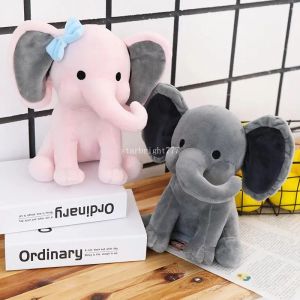 Nuevos juguetes de peluche de elefante, regalo de vacaciones, muñeco de peluche de Animal bonito, regalo de Navidad para niñas, niños, habitación de niños, almohada decorativa de animales