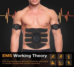 Nieuwe EMS Buikspier Exerciser Trainer Smart ABS Stimulator Fitness Gym ABS Stickers Pad Lichaamsverlies Afslanken Massager Unisex9479101
