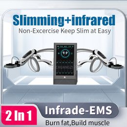 Nieuwe Emszero 2In1 Body Sculpting dls-EMSlim Vetverbranding Muscle Building Body Sculpting Machine