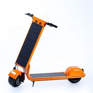 New Energy App Original Kick Solar Waterproof Weak Light Tech electric E Scooter Foldable Solar Scooter with Solar Panels