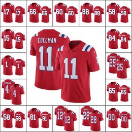 New Englandpatriotsmen # 11 Julian Edelman 1 Cam Newton 12 Tom Brady 28 James White Custom Women Jersey Youth Football