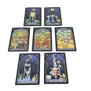 Nieuwe Engelse gebroken spiegel Tarot -kaartspellen Pan Wet Luo Brand Fabrikant Groothandel gratis ups