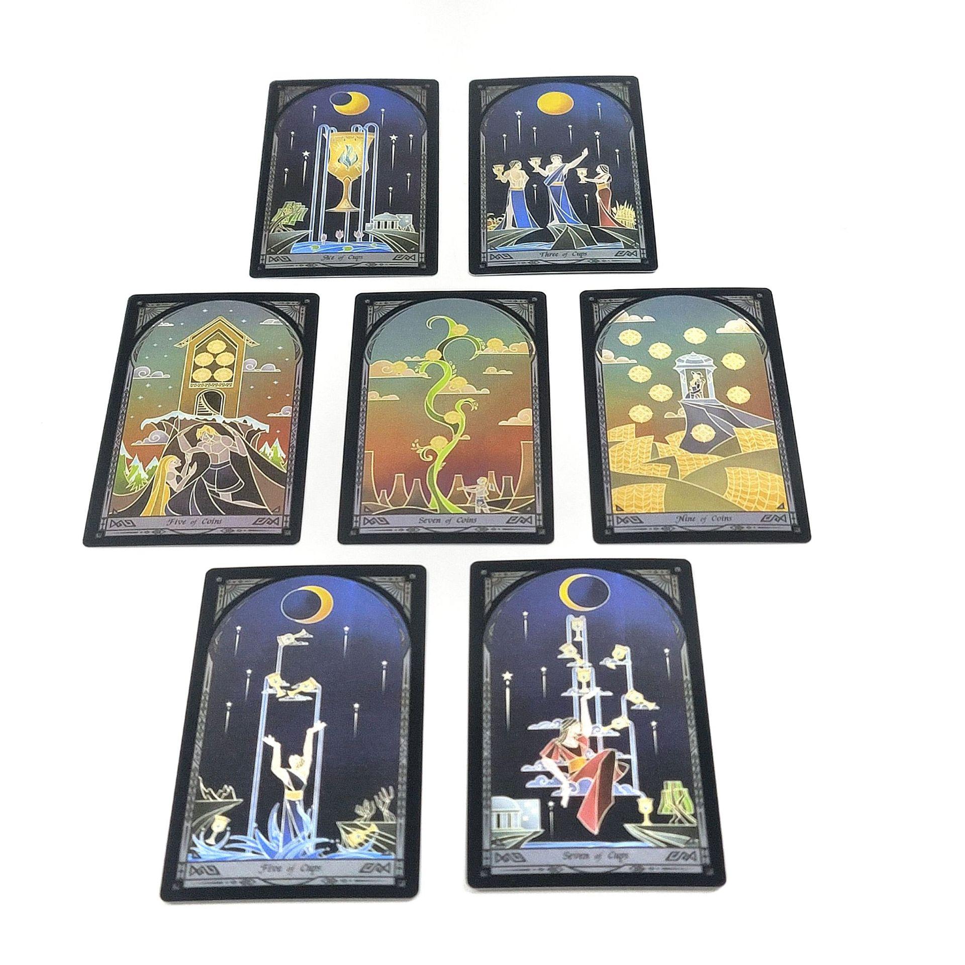 Nouveaux jeux de cartes de tarot miroir brisé anglais Pan Wet Luo Brand Manufacturier en gros gratuits