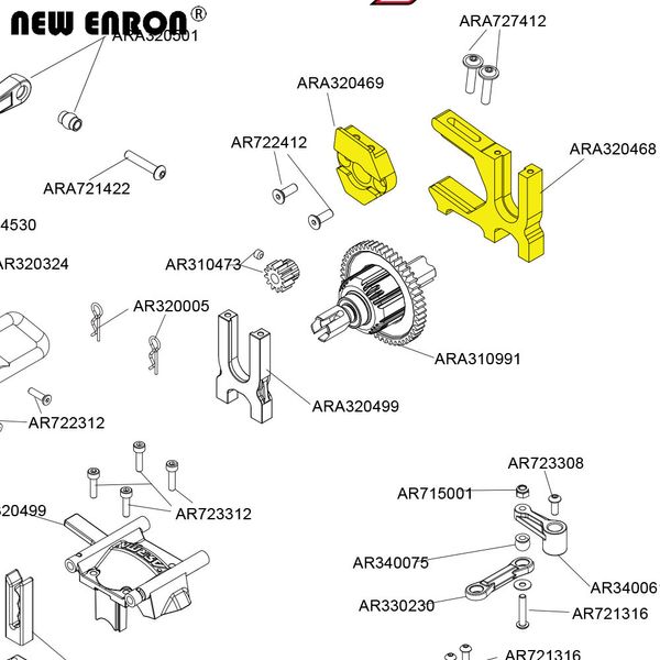 New Enron Aluminium # ARA320468 # ARA320469 LOCATION DU CANAU