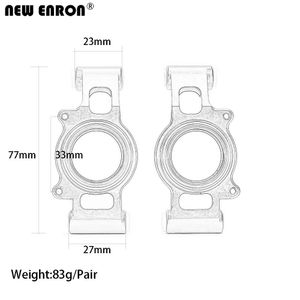 Nuevo portador de cubo trasero de aluminio Enron #7752 Piezas de actualización 2pcs para 1/5 RC CRAWLER CAR TRAXXAS XMAXX X-MAXX 6S 77076-4 8S 77086-4