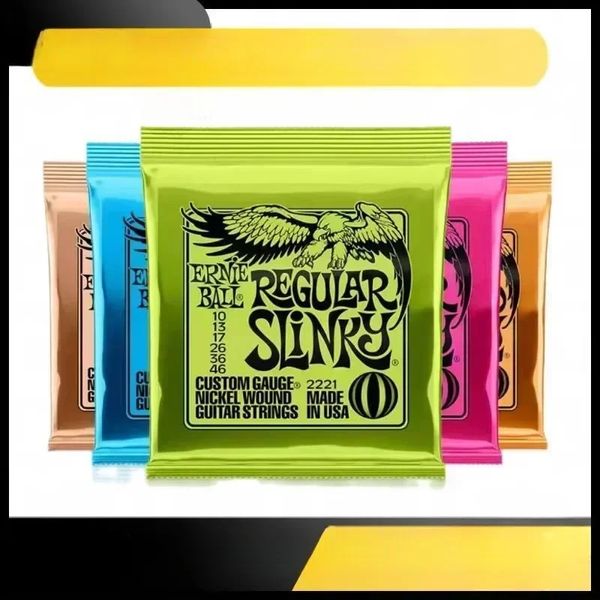 New Ernie Ball Cobalt Electric Guitar Strings 2723 9-42 Super Slinky Set 2721 2727 Guitar Accessories Guitar Strings Acoustic Free