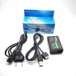 Nieuwe EU -plug 5V Home AC -adapter Wandlader Voedingsvoorziening voor Sony PlayStation Portable PSP 1000 2000 3000 Laadkabel Cordwall Charger voor PSP