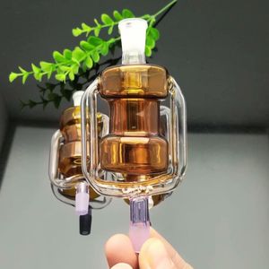 Europa en americaglass pipe bubbler roken pijp water glas bong nieuwe kleur dubbele filter sigarettenaccessoires