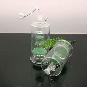 Nieuw Europa en americaglass Pipe Bubbler Smoking Pipe Water Glass Bong Classic Double Sand Core Filtration