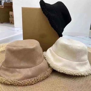 Nouveau chapeau de pêcheur d'agneau à double face pour femmes européennes et américaines automne hiver