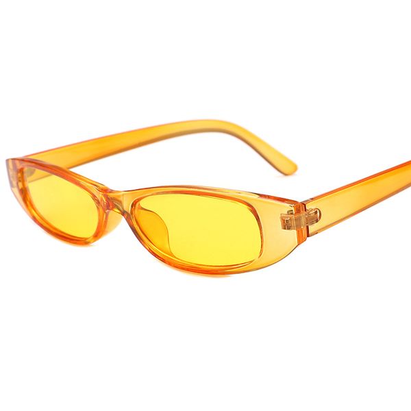 Nuevas gafas de sol de color caramelo con montura pequeña europea y americana, ropa al por mayor, joyería, gafas y accesorios, gafas de sol