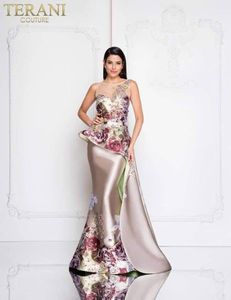 Nuevo vestido de noche para mujeres europeas y americanas, banquete, temperamento para mujeres, reunión anual, vestido bordado con estampado 3D248l