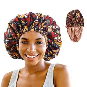 Bonnet de nuit en Satin pour femmes, très Large bande, imprimé africain, motif Ankara, couvre-tête, perte de cheveux, nouvelle collection