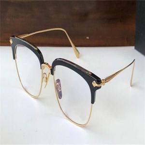 Nieuwe bril in de bril frame Sluntradicti Men Men-bril Design half-frame bril Vintage Steampunk Style met Case232Y