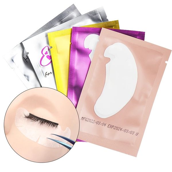 Nouveaux patchs en papier pour extensions de cils, autocollants pour les yeux greffés en forme de U, coussinets non pelucheux sous les yeux, autocollants pour les pointes des yeux