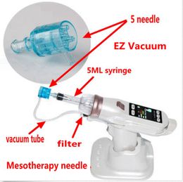 Mesoterapia al vacío EZ, accesorios para pistola Meso, tubo de aguja y filtro, jeringa de inyección de 5 pines y 9 pines