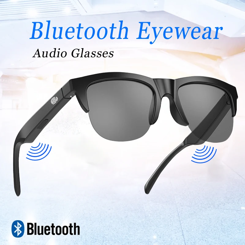  Nuevas gafas de Bluetooth Smart F06 Mujeres Mujeres Sport Otdoor Música con manos libres llamando a los anteojos anti-Blue para Xiao iPhone