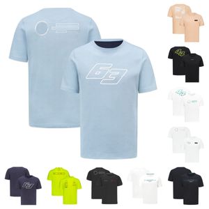 T-shirt à manches courtes pour hommes, équipe de course de formule 1 f1, T-shirt à col rond pour Fans de F1, vêtements de travail personnalisés