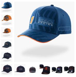 Casquette de baseball en langue de canard pour hommes et femmes, fournitures pour fans de chapeaux de course F1, nouvelle collection