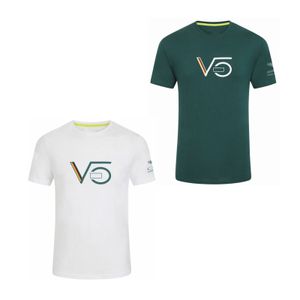 Nouveau F1 Racing Polo Suit Vettel Revers Manches Courtes Formule 1 Jersey Promenade Col Rond T-shirt Peut Être Personnalisé