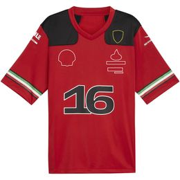 Nieuw F1 T-shirt zomerracepak voor herenfans, hoogwaardig ademend herenteampak met korte mouwen