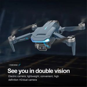 Nouveau Drone aérien F194 GPS moteur sans balais HD, double caméra RC hélicoptère professionnel pliable quadrirotor jouet cadeaux UAV