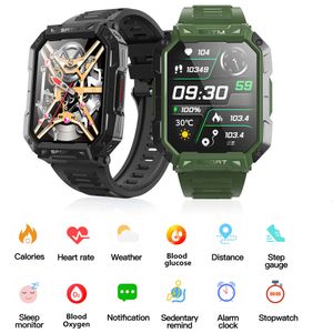 Nieuwe F307 Drie Defensie Smart Watch Bluetooth Call 2.1-inch niet-invasief bloed- en hartslagmonitoring Bracelet