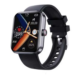 Nieuwe F57L smartwatch -temperatuur, hartslag, bloedszuurstofinformatie Herinnering, stappentelling slimme polsbandje, sporthorloge