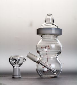 NIEUW FAB EI Babyfles Oil Rigs Water Pijp Glazen Bongs met Pinholes Diffusor met 14,5 mm gewricht stevige kwaliteit Glass DAB -rigs