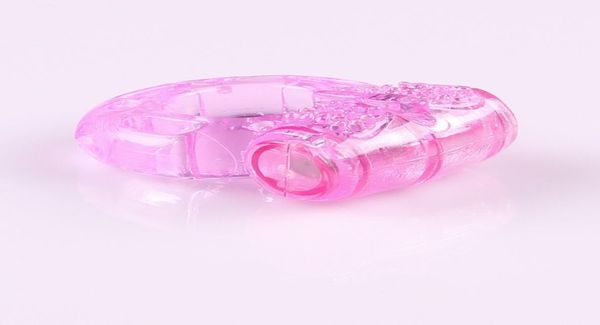 Nouvelle usine 2016 Butfly Ring Silicon Vibrant Cock Ring Pinis Anneaux Cockring Adult Sex Toys7100683