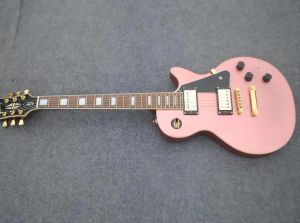 Nieuwe fabriek Custom Electric Guitar, Metal Fittingen, Silver Pink 6 String