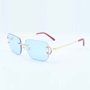 Nouvelle usine directe de luxe mode lunettes de soleil 4193830 Simple grande boîte griffe métal Ultra léger lunettes de soleil