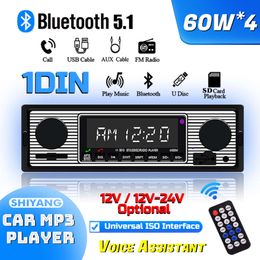 Nieuwe (Fabriek Directe Verkoop) Auto Mp3 Bluetooth Speler 5513 Retro Stereo Multimedia Radio Audio Call handsfree Aux/Usb/Sd-kaart 1DIN