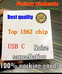 Nouvelle usine en gros de Wire sans fil TWS Pro2 Top 1562 Chip Quality Noise Annuling In-auriculaire Bluetooth Heorphones Téléphones Téléphones ANC Charges sans fil Gaming