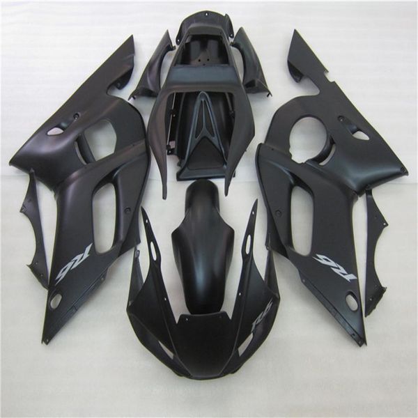 Nuevos kits de carenado para YAMAHA R6 1998 1999 2000 2001 2002 YZF R6 98-02 carenados negro mate 69M37211E